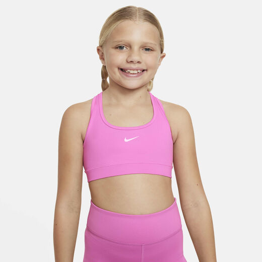 Sports Bras-Nike, Nike Swoosh, Girls' Sports Bra