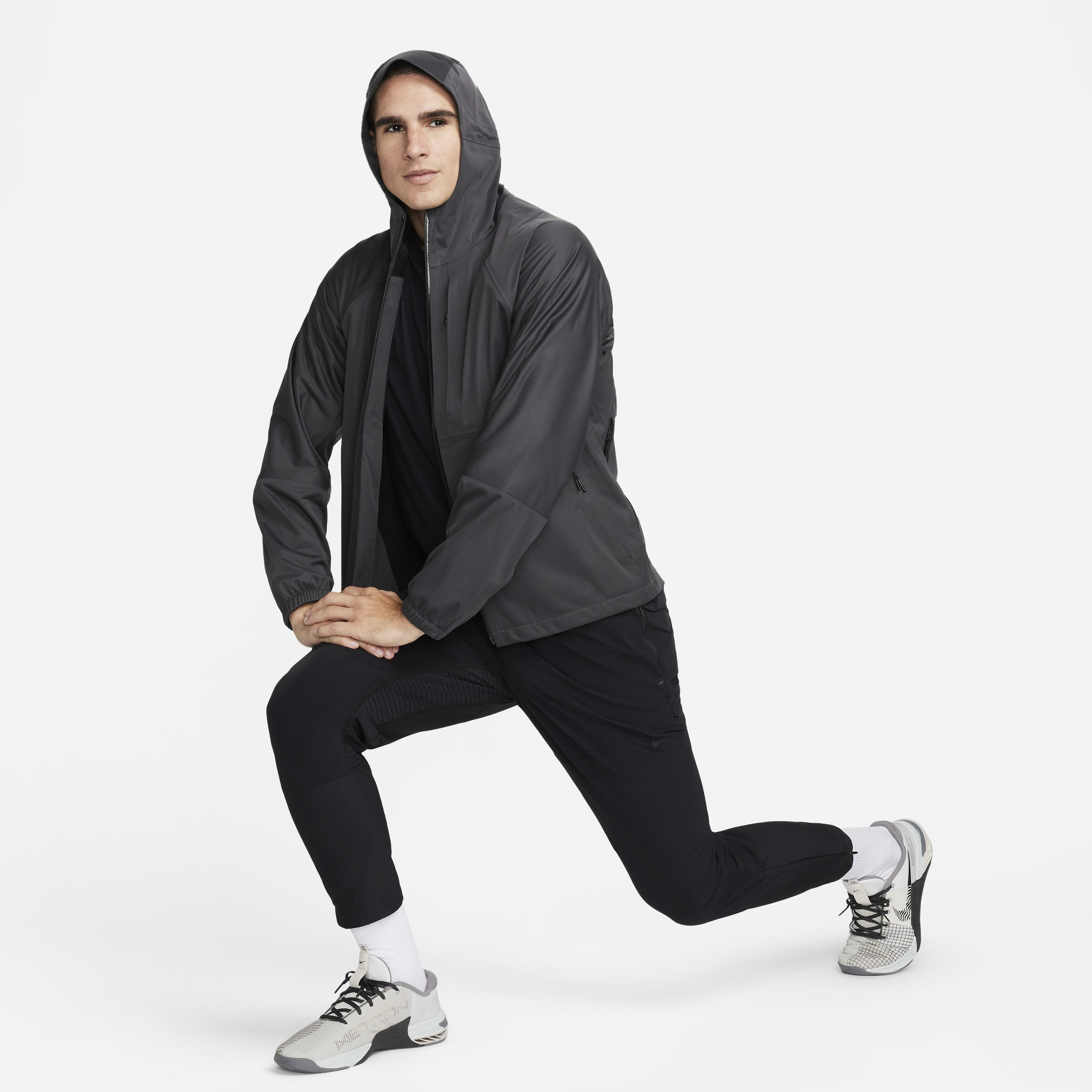 Nike Storm-FIT ADV A.P.S. Men's Fitness Jacket, Black/White