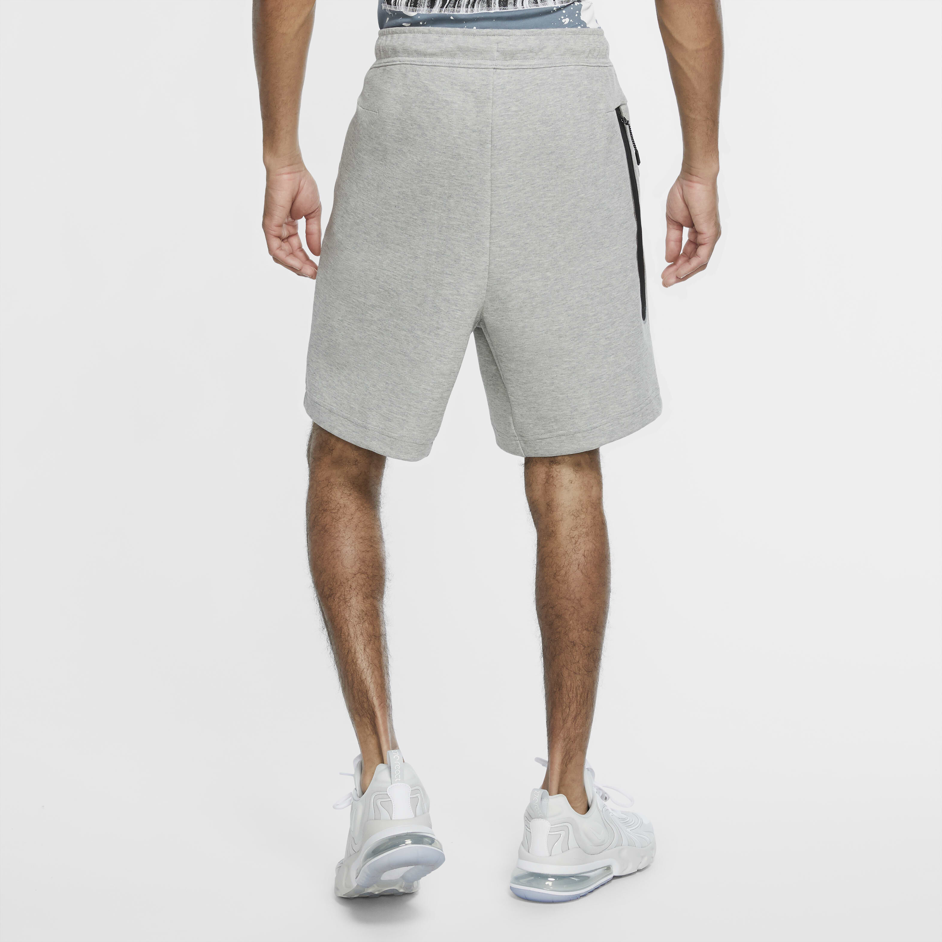Buy Nike Sportswear Tech Fleece Men s Shorts Dark Grey Heather Black Nike UAE Official