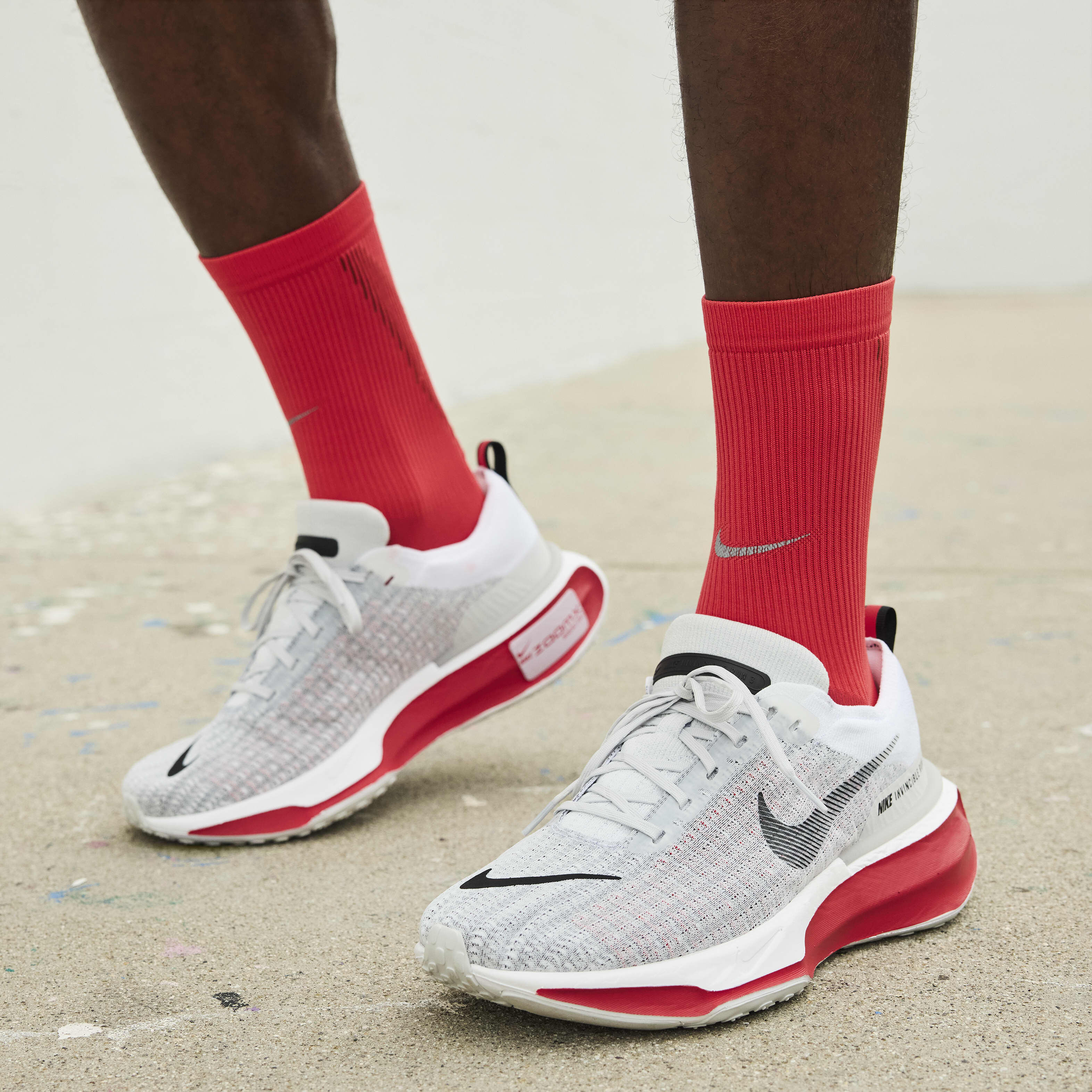 Buy Nike Invincible 3 Men's Road Running Shoes - White/Fire