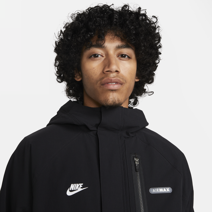 Black nike air max jacket sales