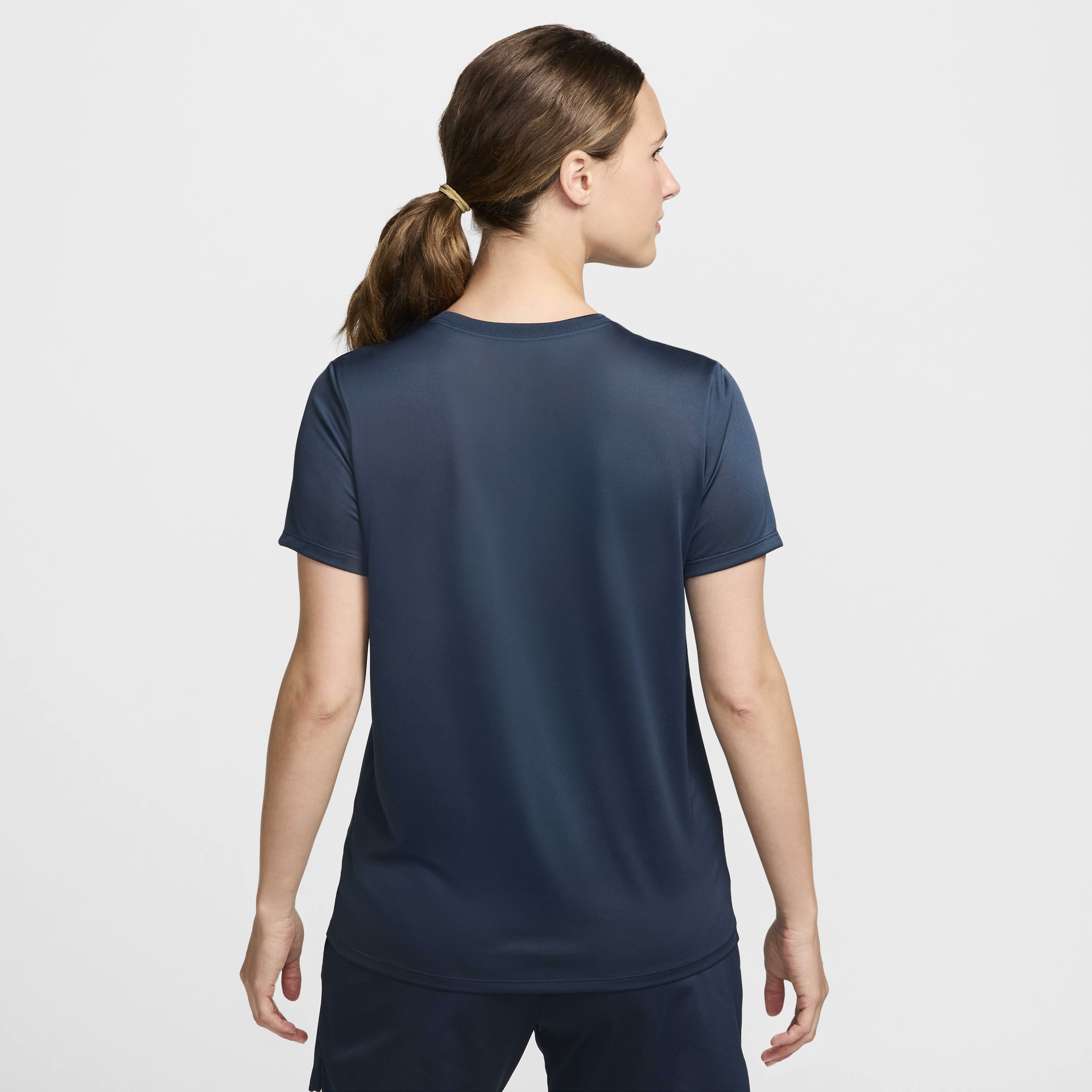 Navy blue nike dri fit shirt best sale