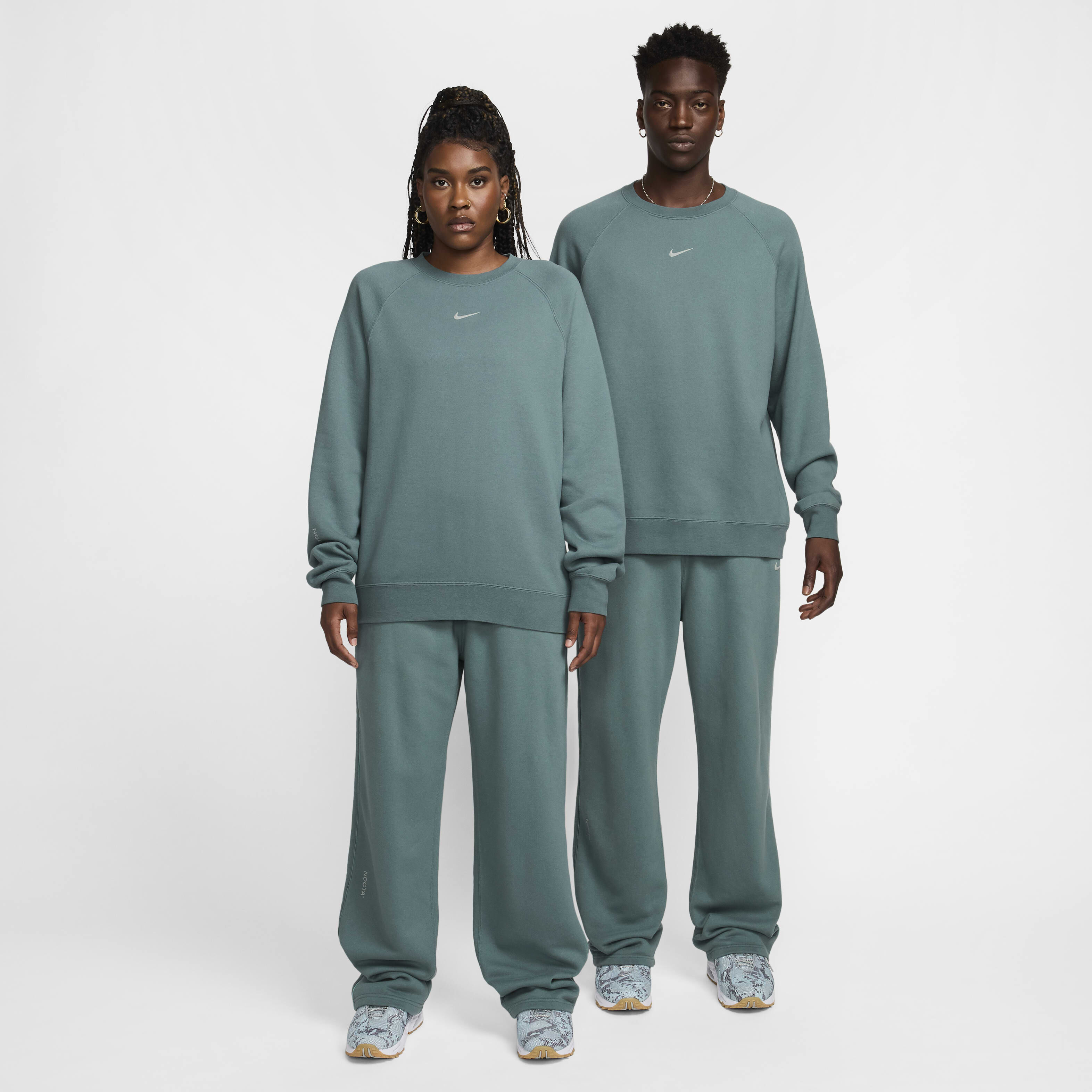 Buy NOCTA Men's Fleece CS Crew - Mineral Slate/Faded Spruce/Mica Green |  Nike UAE Official