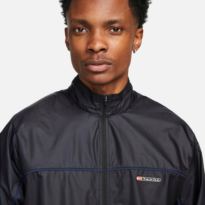 Buy Nike Track Club Men's StormFIT Running Jacket Black/Midnight