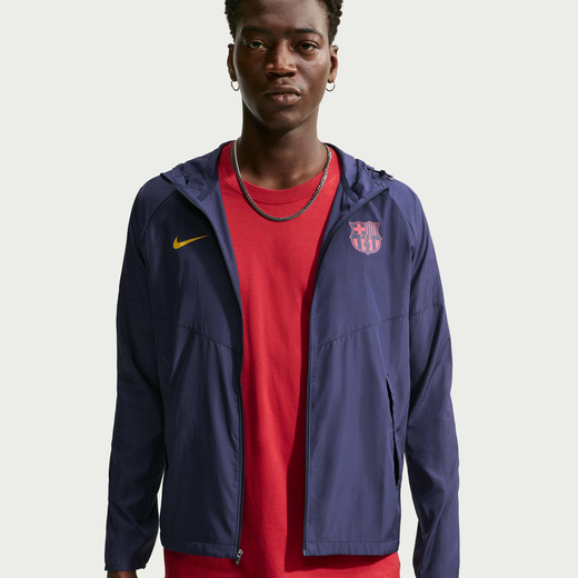 Football Jackets & Gilets-Nike, FC Barcelona City Side, Men's Nike Football Running Jacket