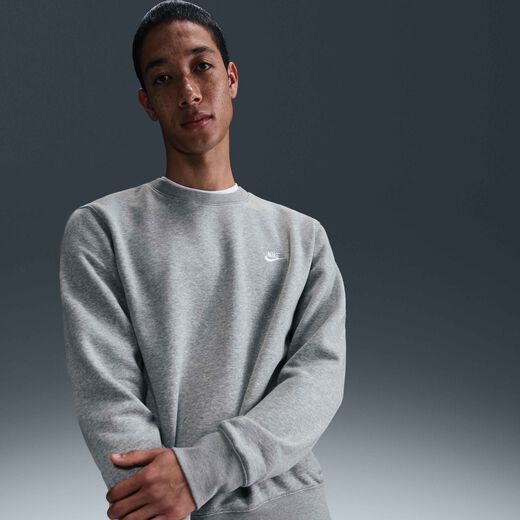 Men's Sweatshirts-Nike, Nike Club, Men's Fleece Crew