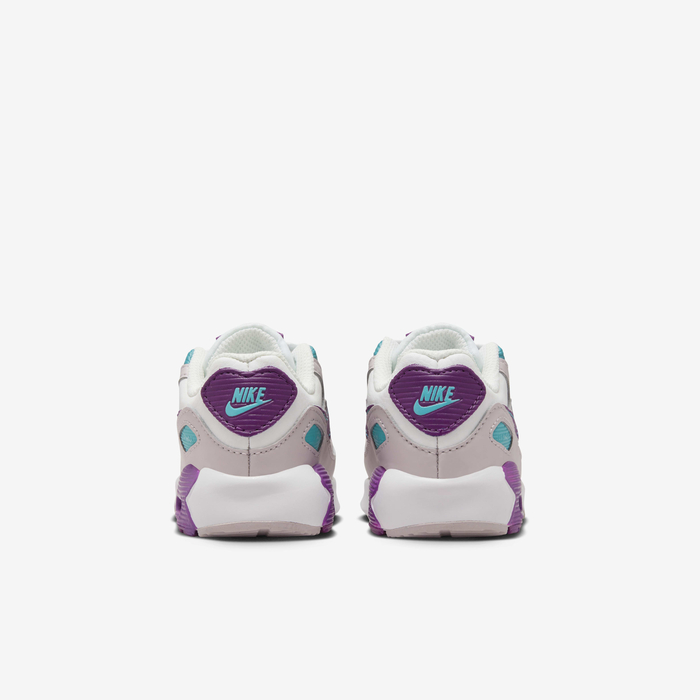 Buy Nike Air Max 90 LTR Baby/Toddler Shoes - Summit White/Platinum Violet/Aquamarine/Viotech