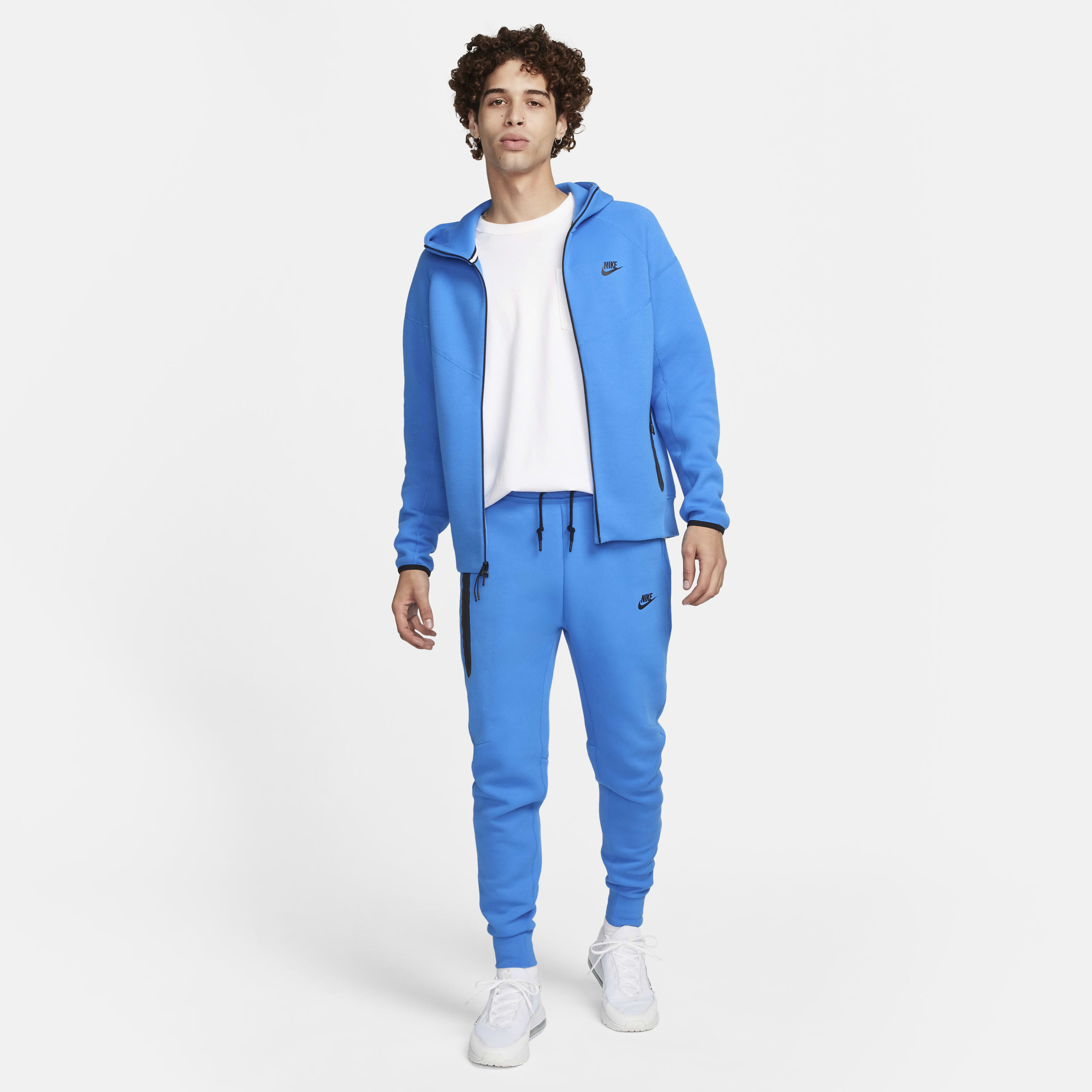 Blue nike fleece online