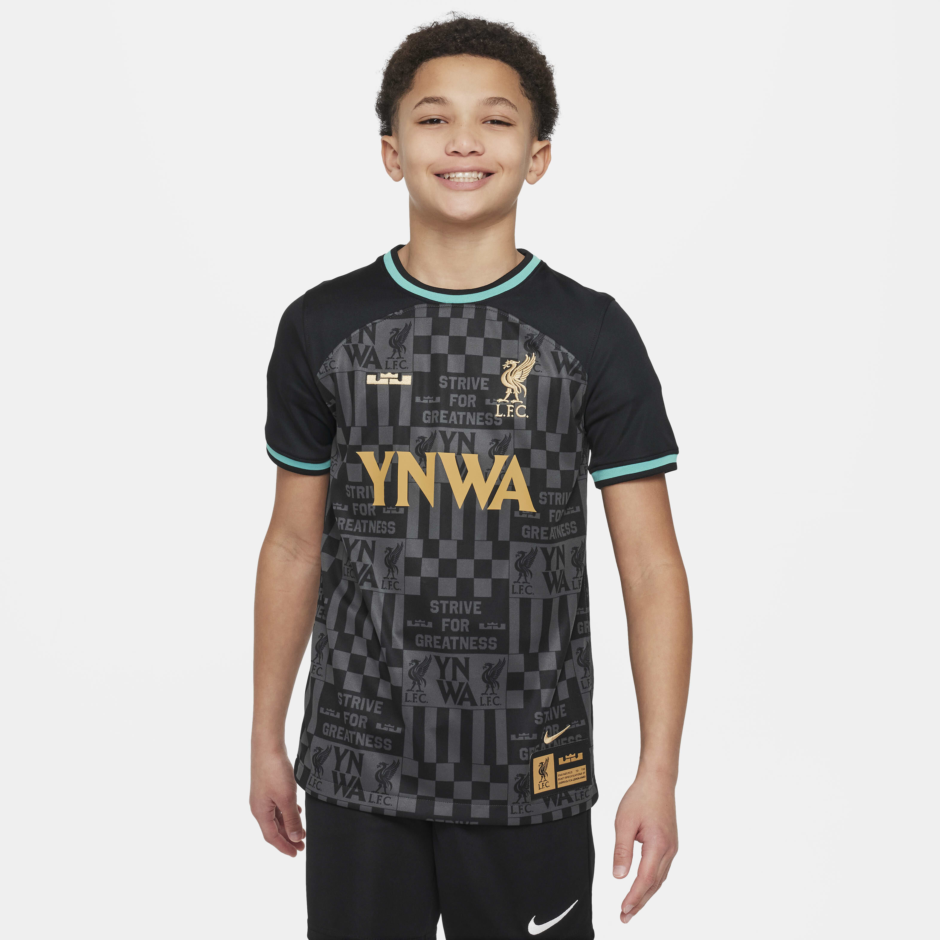 Liverpool FC Nike DRI-FIT ブラックシャツ L Buy LeBron x Liverpool F.C. Stadium Older Kids' Nike Dri-FIT