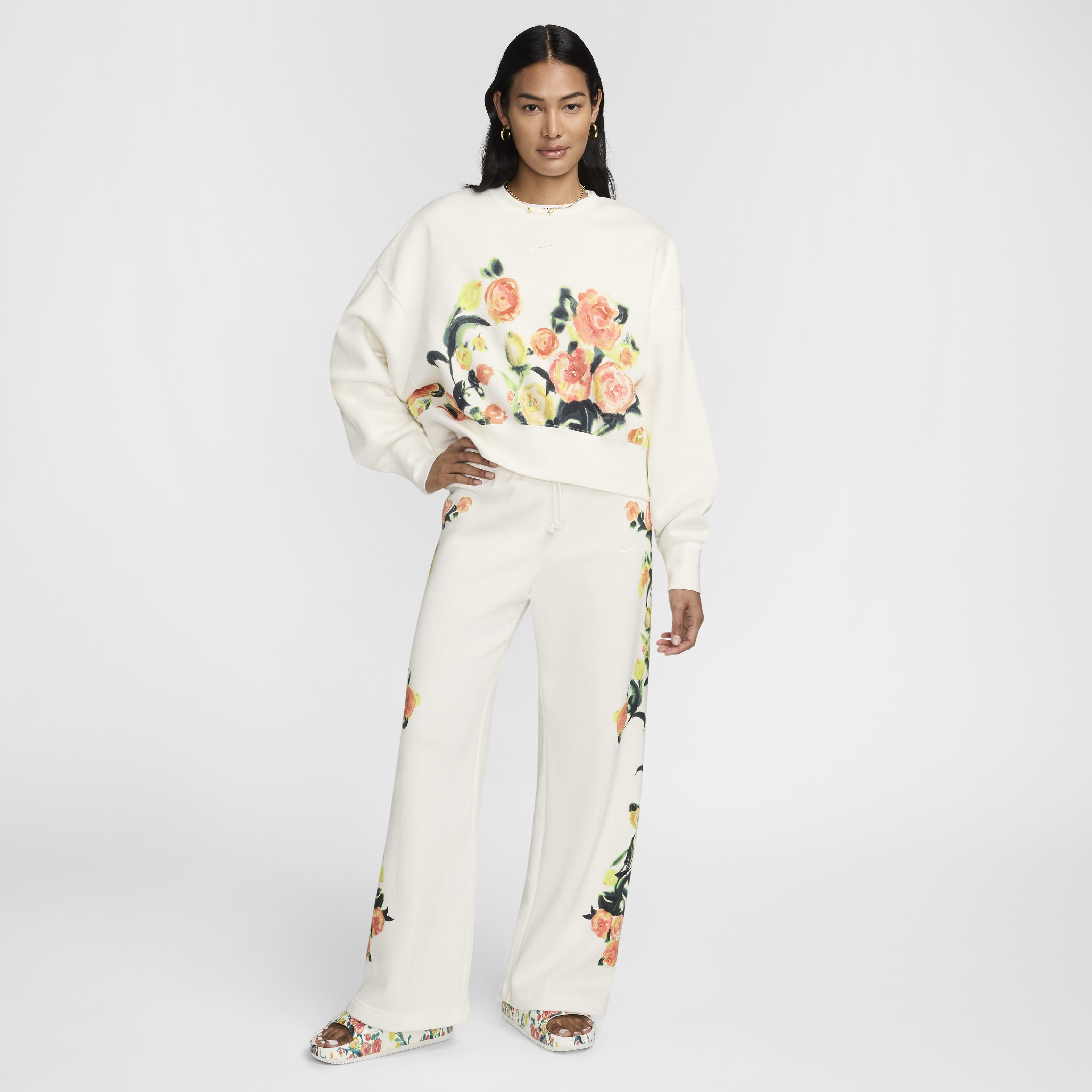 Nike festival all over print crew sweatshirt women's new arrivals