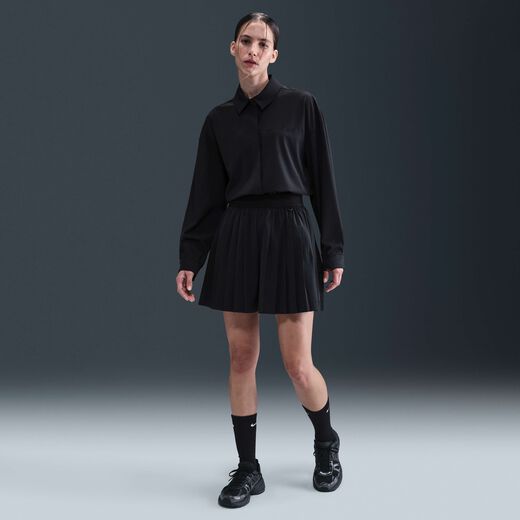 Everyday Tailored Comfort-Nike, Nike 24.7 PerfectStretch, Women's Dri-FIT High-Waisted Loose Pleated Shorts