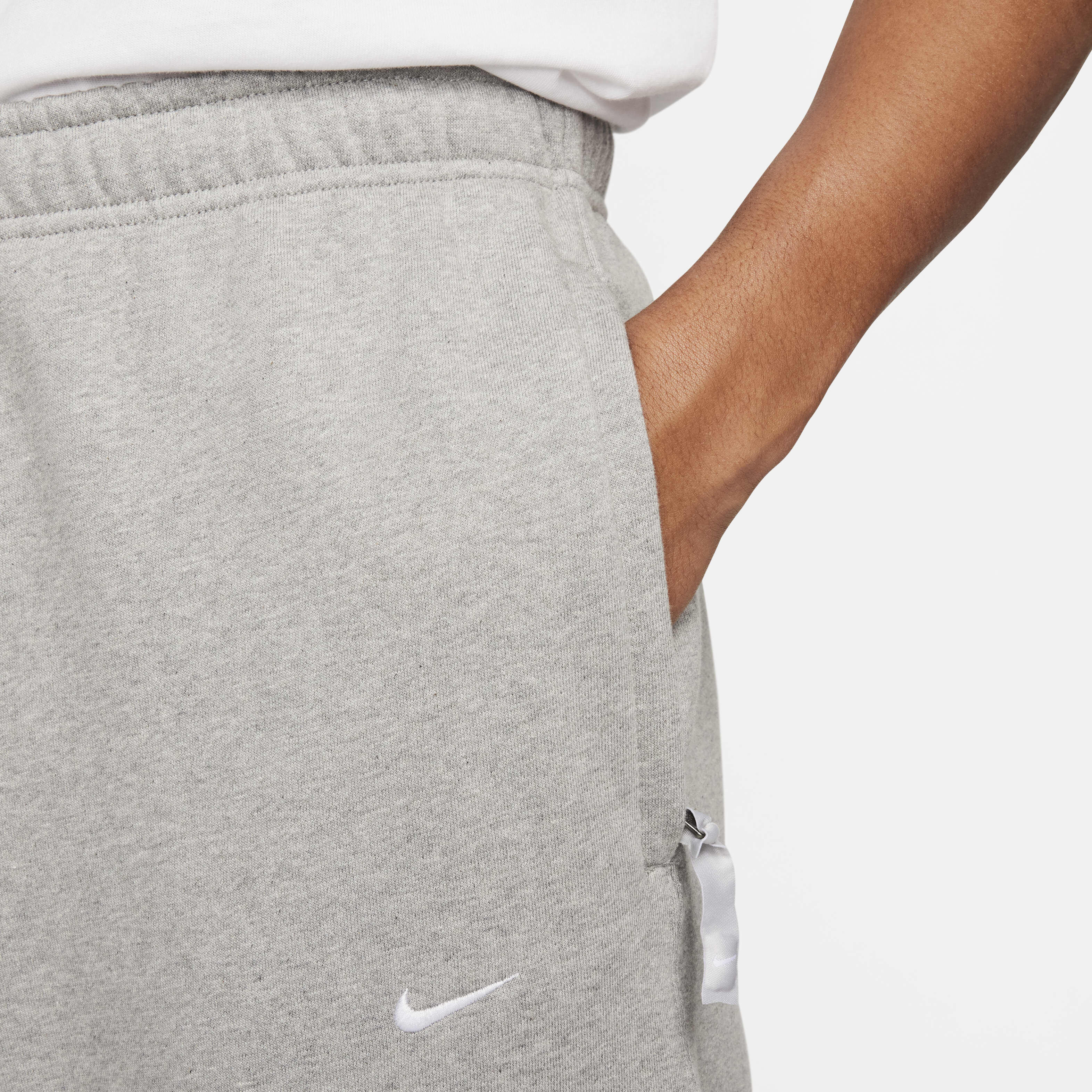 Grey nike sweatpants open hem hot sale