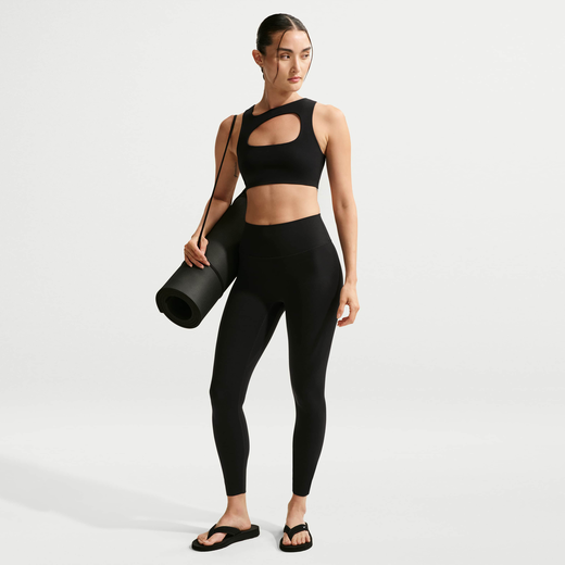 Training & Gym-Nike, Nike Zenvy, Women's High-Waisted 7/8 Leggings with No Front Seam