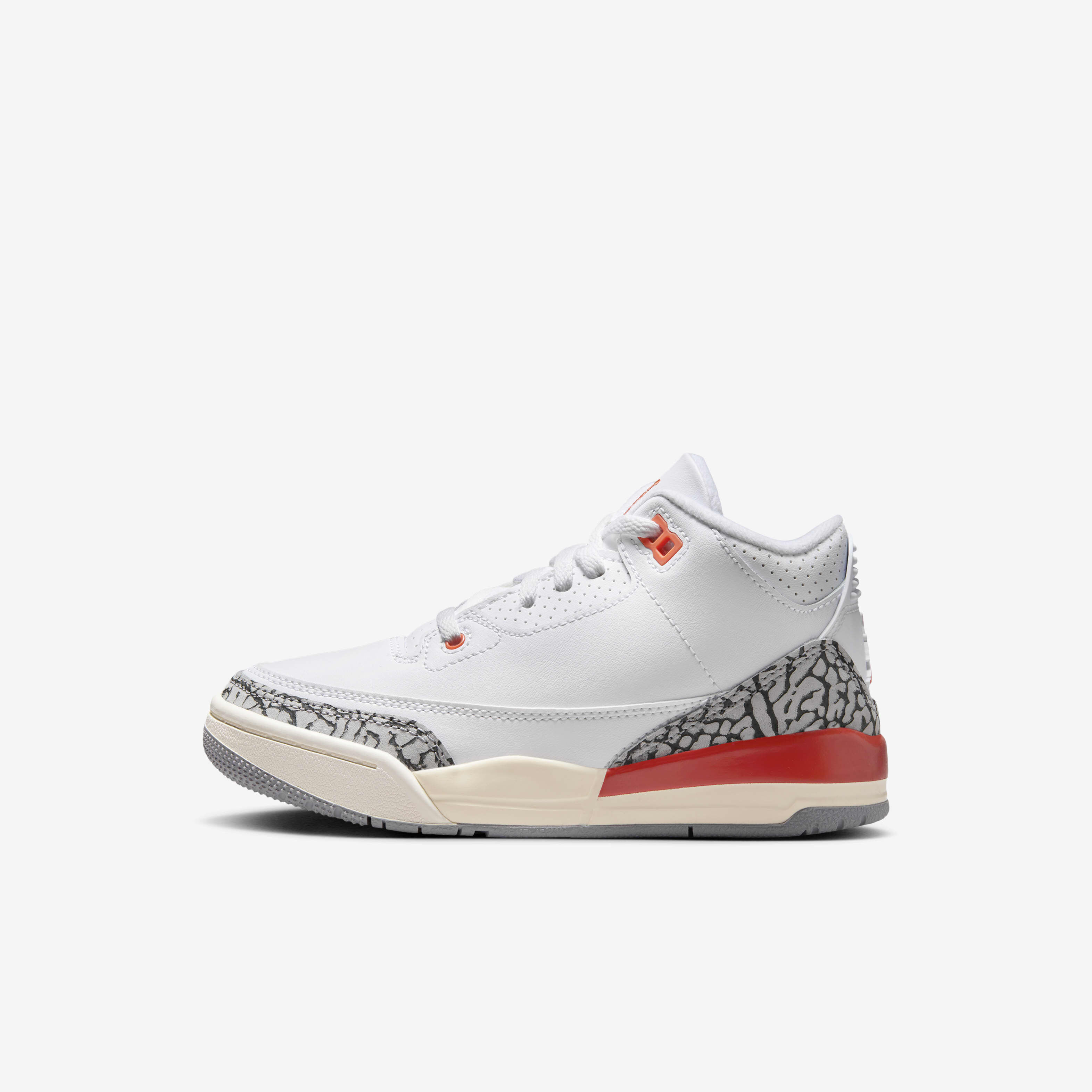 Buy Jordan 3 Retro Younger Kids Shoes White Sail Cement Grey Cosmic Clay Nike UAE Official