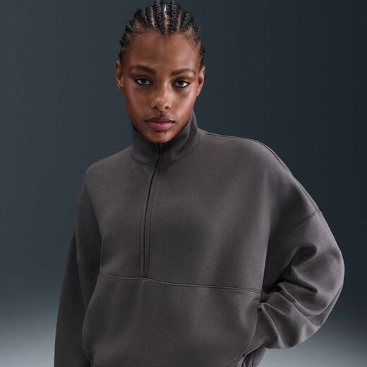Women's Hoodies & Sweatshirts-Nike, Nike 24.7 ImpossiblySoft, Women's Dri-FIT Oversized 1/2-Zip Top Women's Hoodies & Sweatshirts-Nike, Nike 24.7 ImpossiblySoft, Women's Dri-FIT Oversized 1/2-Zip Top
