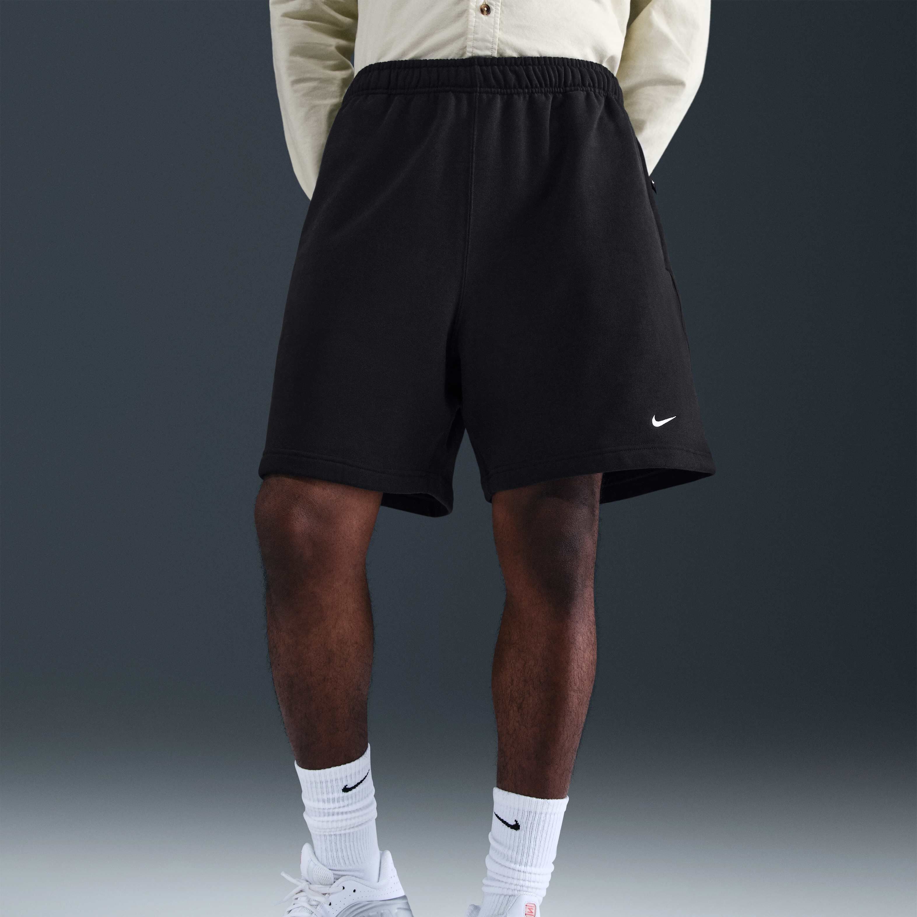 ★★Nike★★ Solo Swoosh French Terry Shorts M Black White D Nike Solo Swoosh Men's French Terry Shorts (US, Alpha