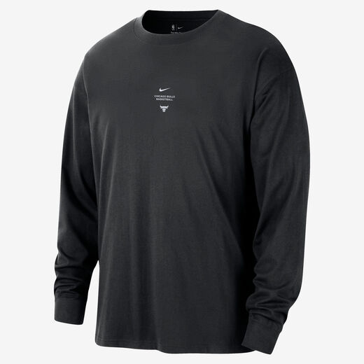 Basketball Tops & T-Shirts-Nike, Chicago Bulls Standard Issue, Nike Men's Dri-FIT Long-Sleeve Basketball Top