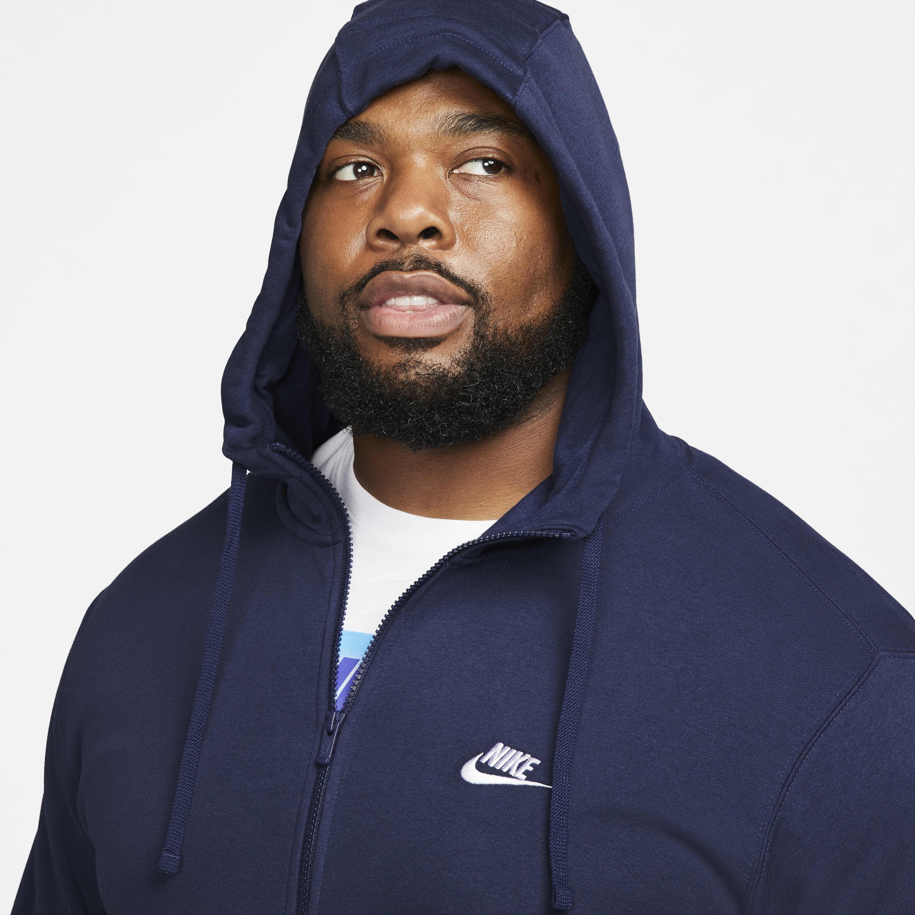 Blue nike club hoodie store