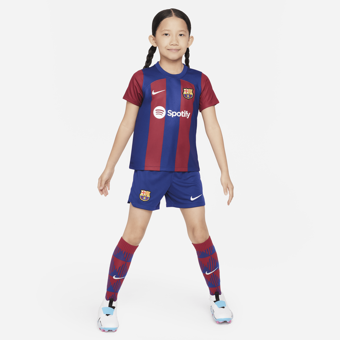 Shop F.C. Barcelona 2023 24 Home Younger Kids Nike Dri FIT 3