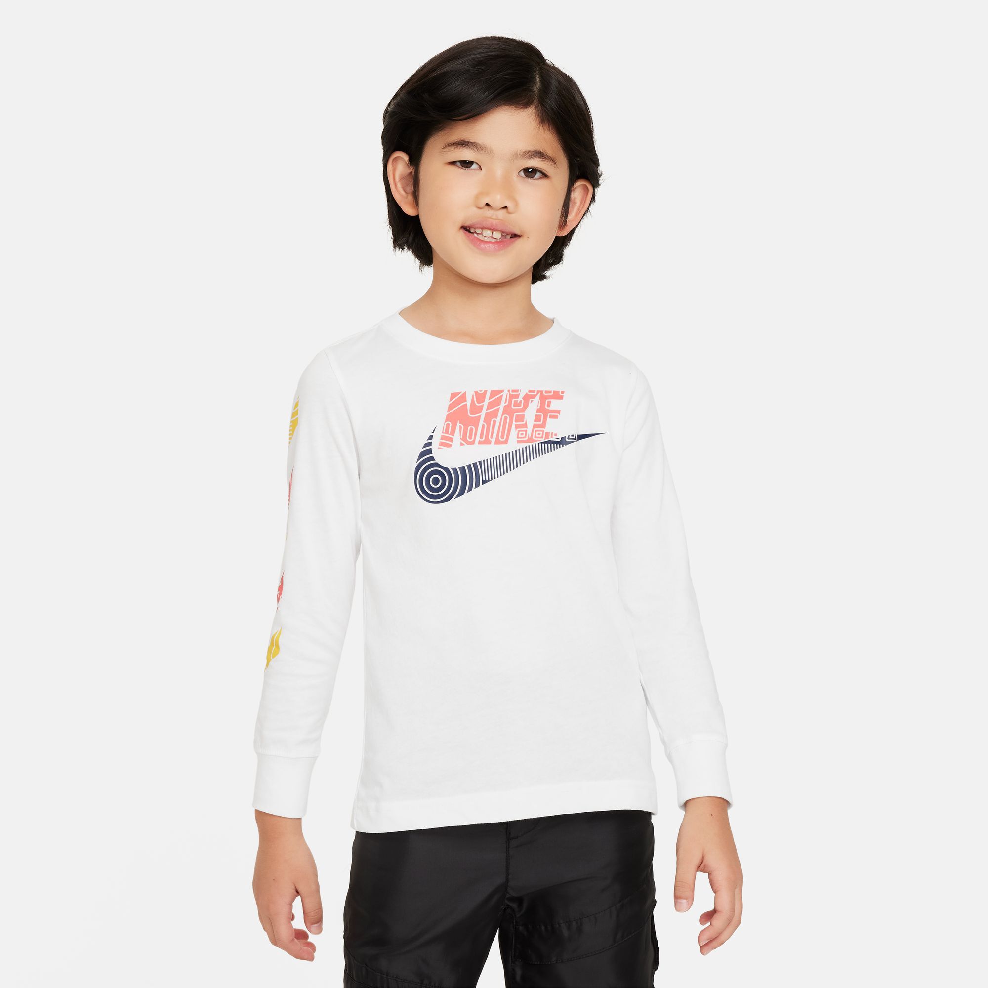 Buy Nike Futura Hazard Tread Long Sleeve Tee Little Kids T Shirt Nike UAE Official