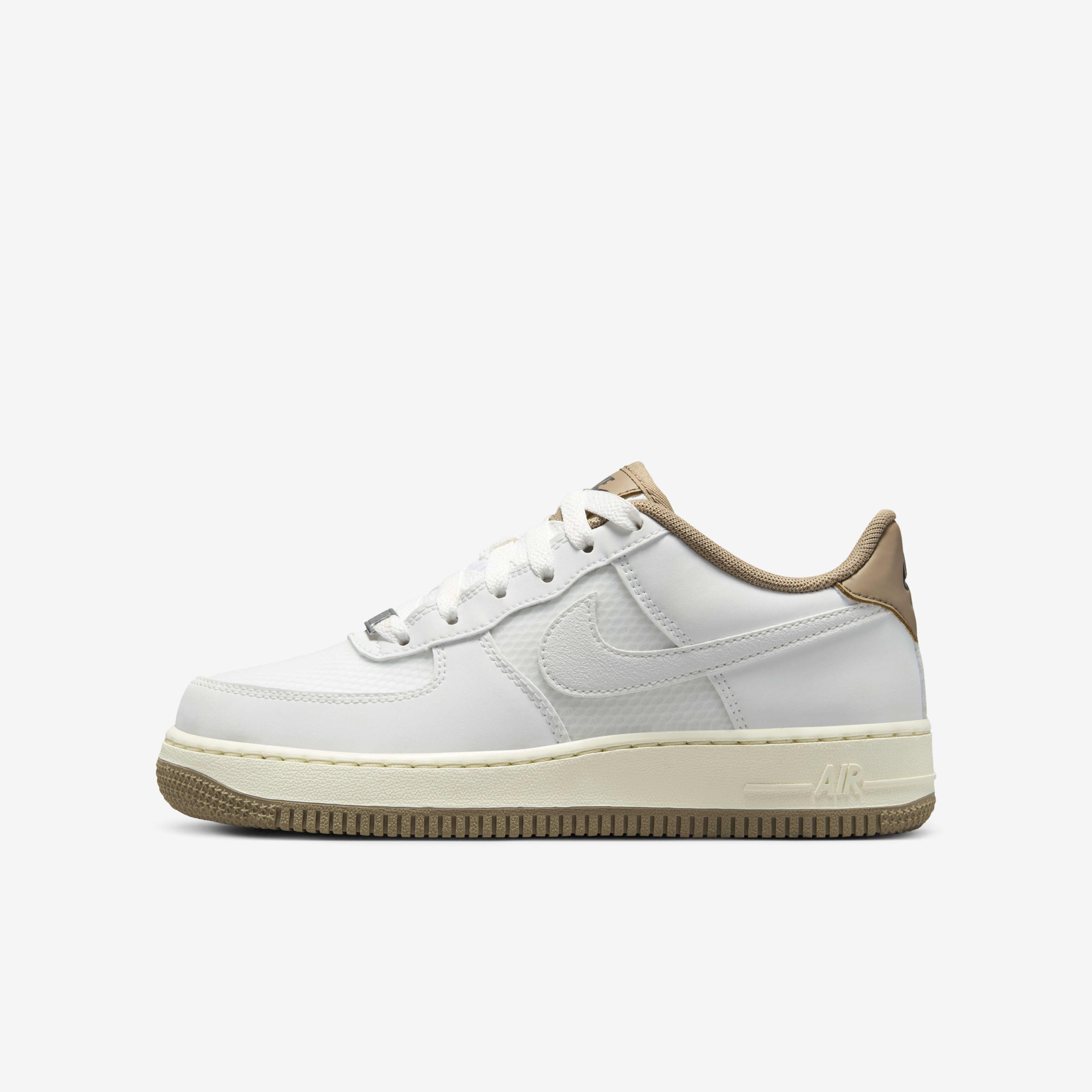 Buy Nike Air Force 1 LV8 Older Kids Shoes Summit White Khaki Coconut Milk Summit White Nike UAE Official