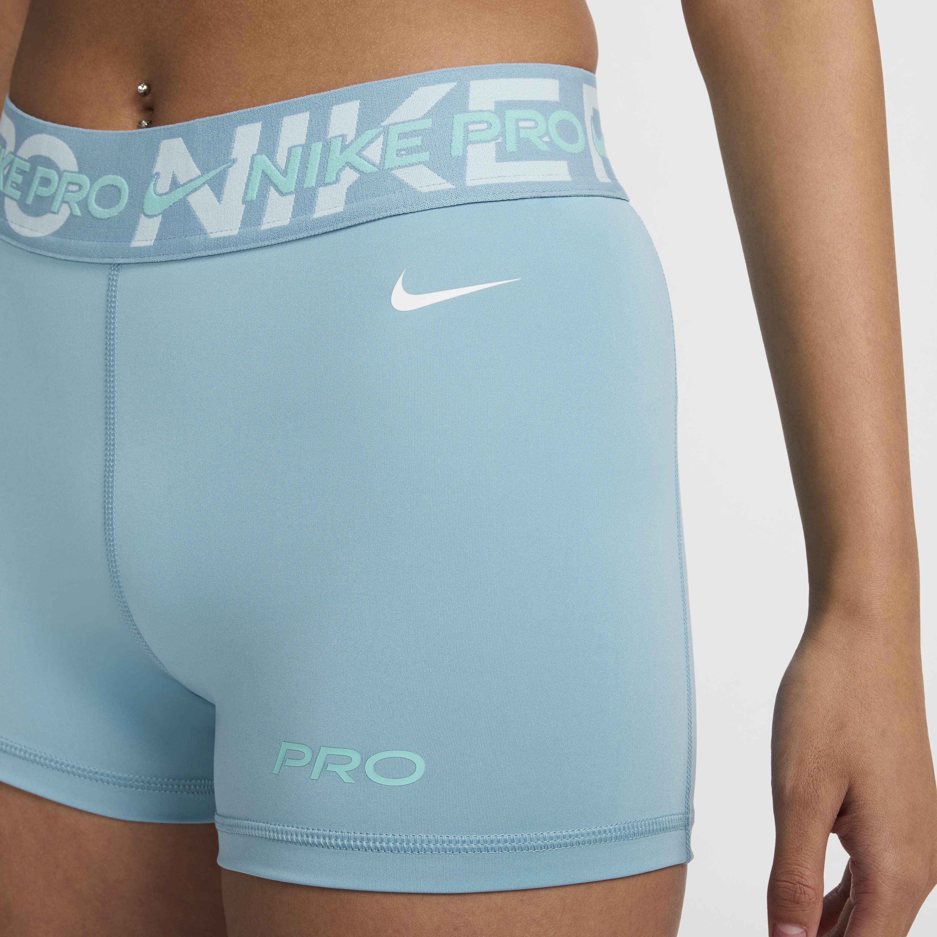 nike biker shorts blue