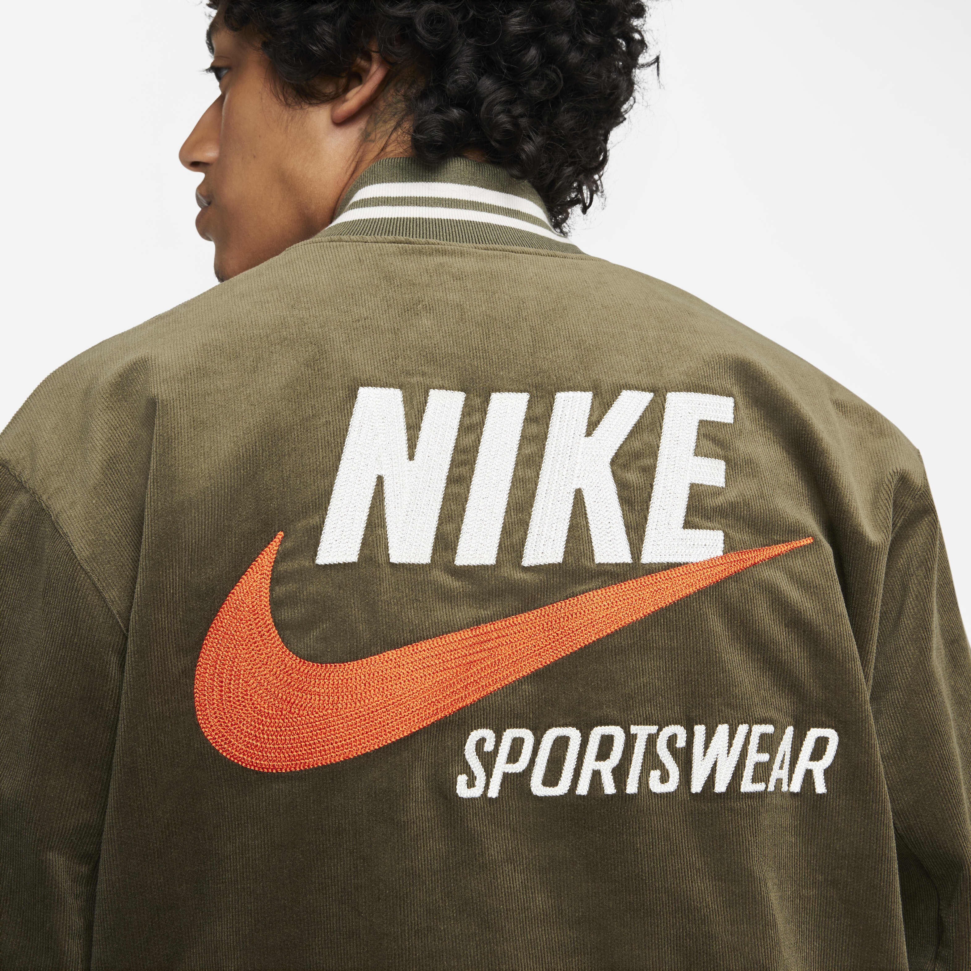 Buy Nike Sportswear Trend Men s Bomber Jacket Cargo Khaki Sail Cargo Khaki Nike UAE Official
