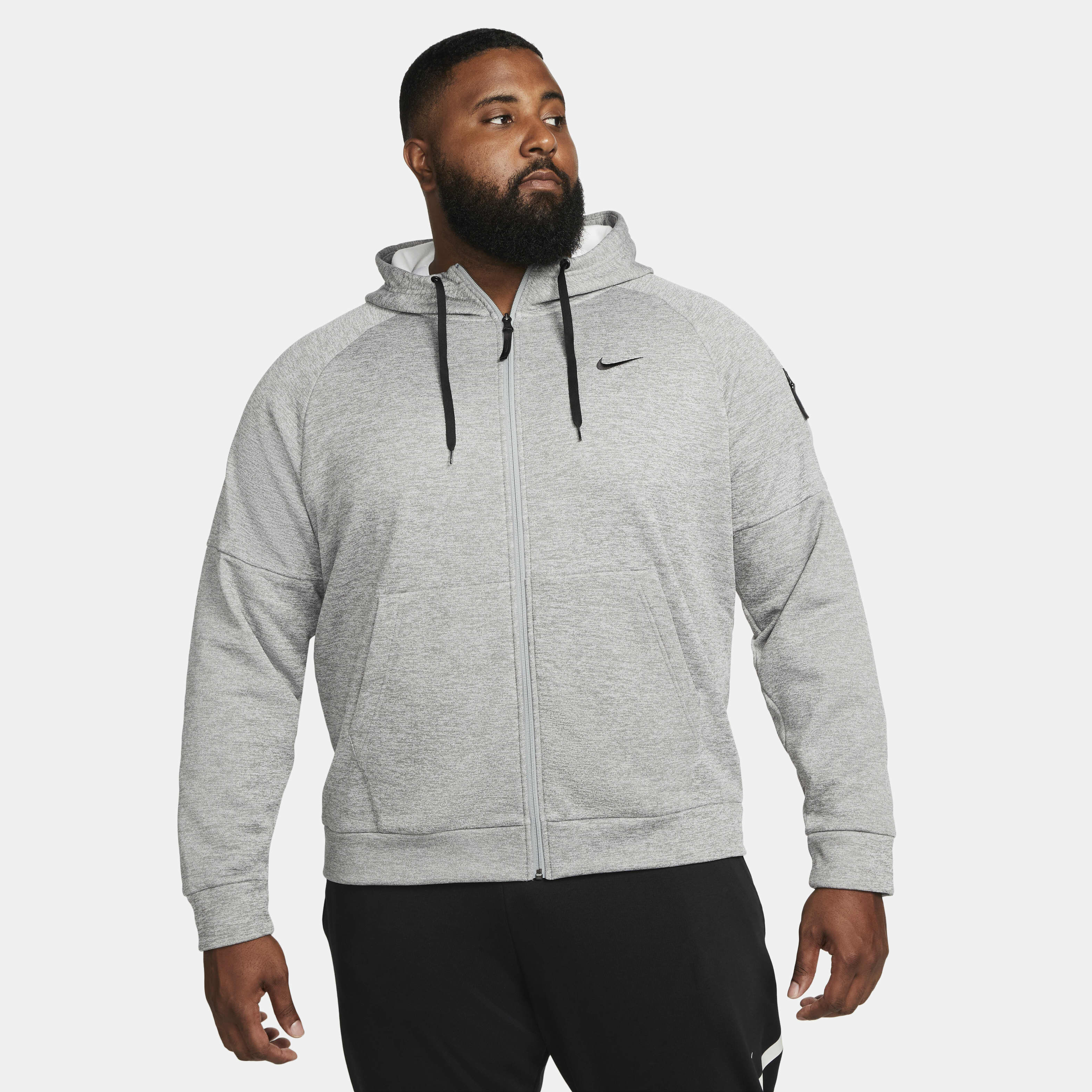 Buy Nike Therma Men's Therma-FIT Full-Zip Fitness Top - Dark Grey  Heather/Particle Grey/Black | Nike UAE Official