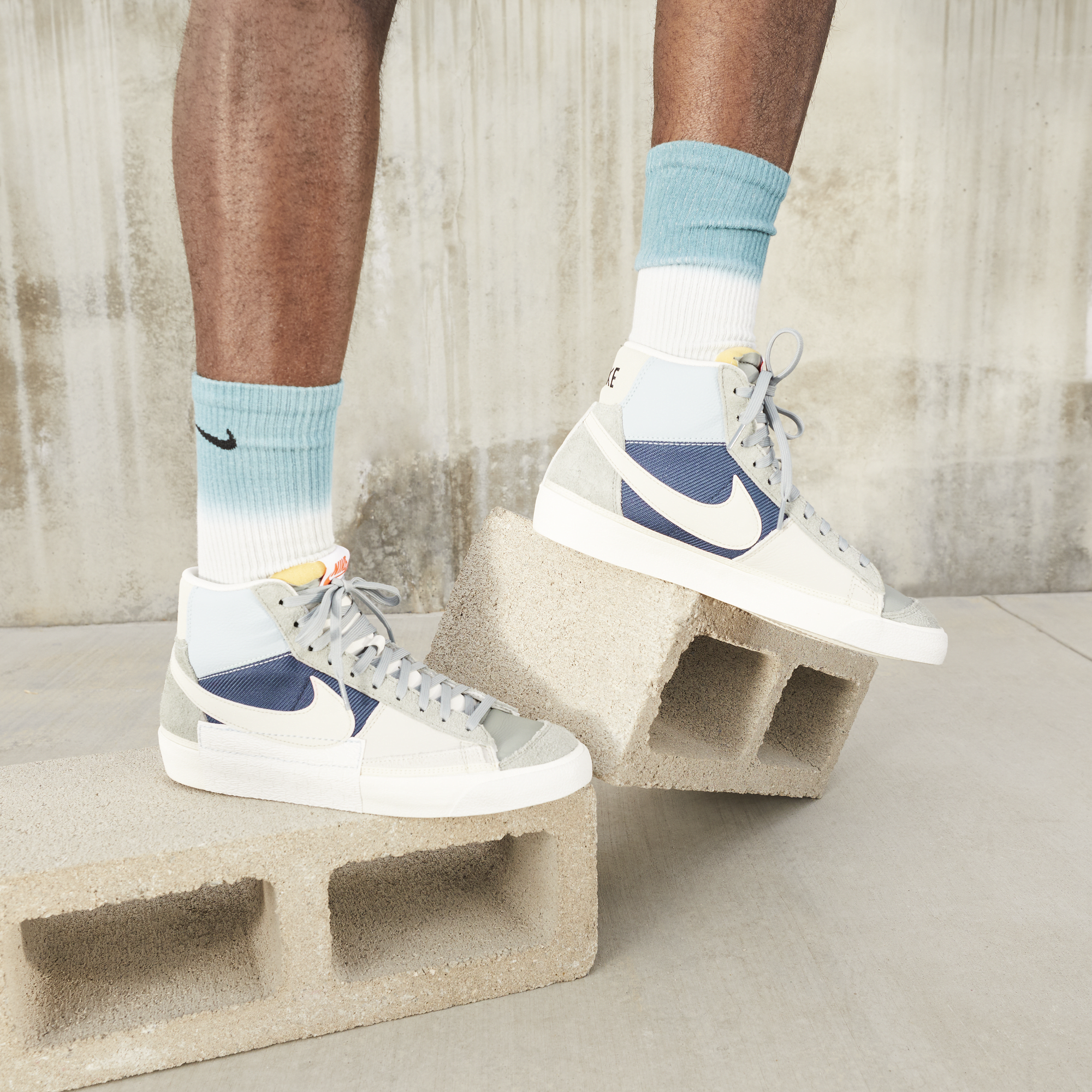 Nike blazer discount patchwork on feet