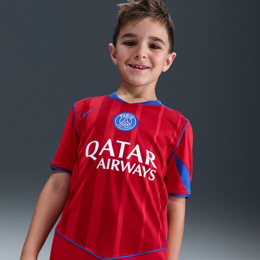 Paris Saint-Germain-Nike, Paris Saint-Germain 2025/26 Stadium Third, Older Kids' Nike Dri-FIT Total 90 Football Replica Shirt