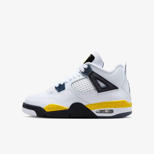 Jordan Retro Styles-JRDN, Air Jordan 4 Retro "Tour Yellow", Older Kids' Shoes