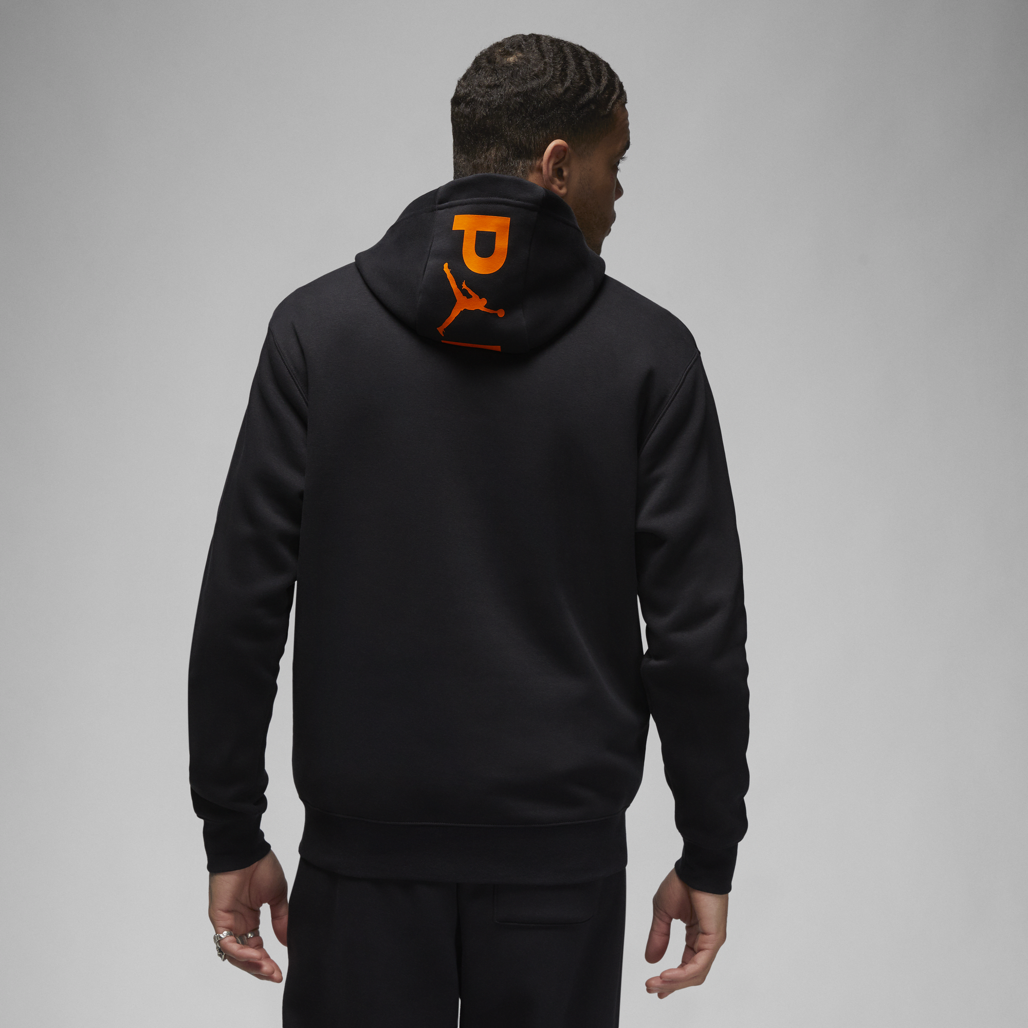 Orange store jordan hoodie