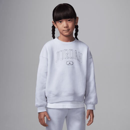 Jordan Cream & Blue-JRDN, Jordan 1st Baby Blue, Little Kids' Crew Top