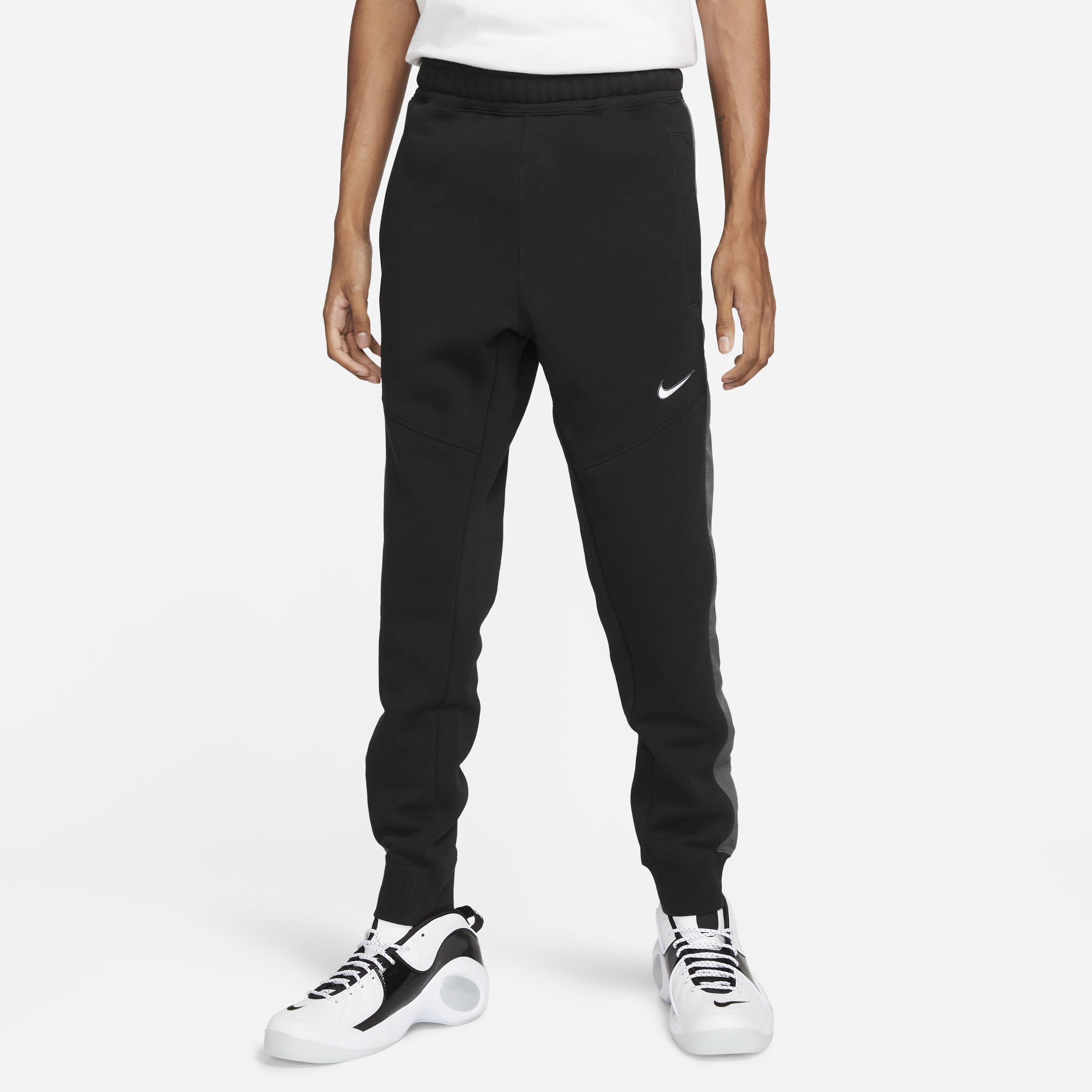 Nike air fleece joggers grey sales