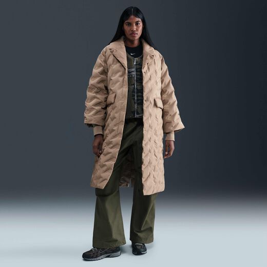 Women's Trench Coats-Nike, Nike Sportswear Swoosh Series, Women's Therma-FIT Oversized Down Trench Coat