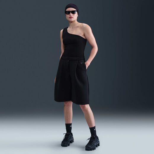 Field General looks-نايكي, نايكي سبورتسوير مودرن فليس, شورت واسع بخصر متوسط الارتفاع للنساء