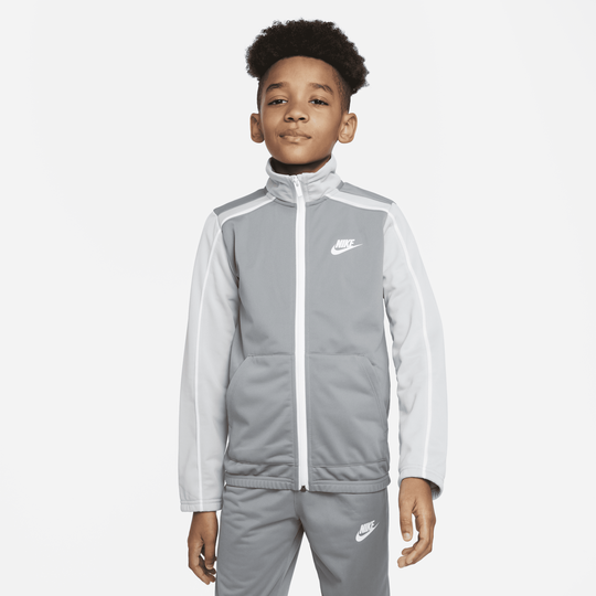 Grey nike shop tracksuit kids