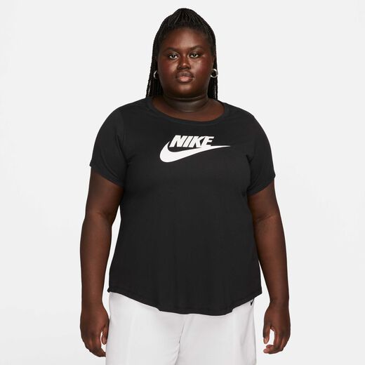 Women's Plus Size Tops & T-Shirts-Nike, Nike Sportswear Essentials, Women's Logo T-Shirt (Plus size)
