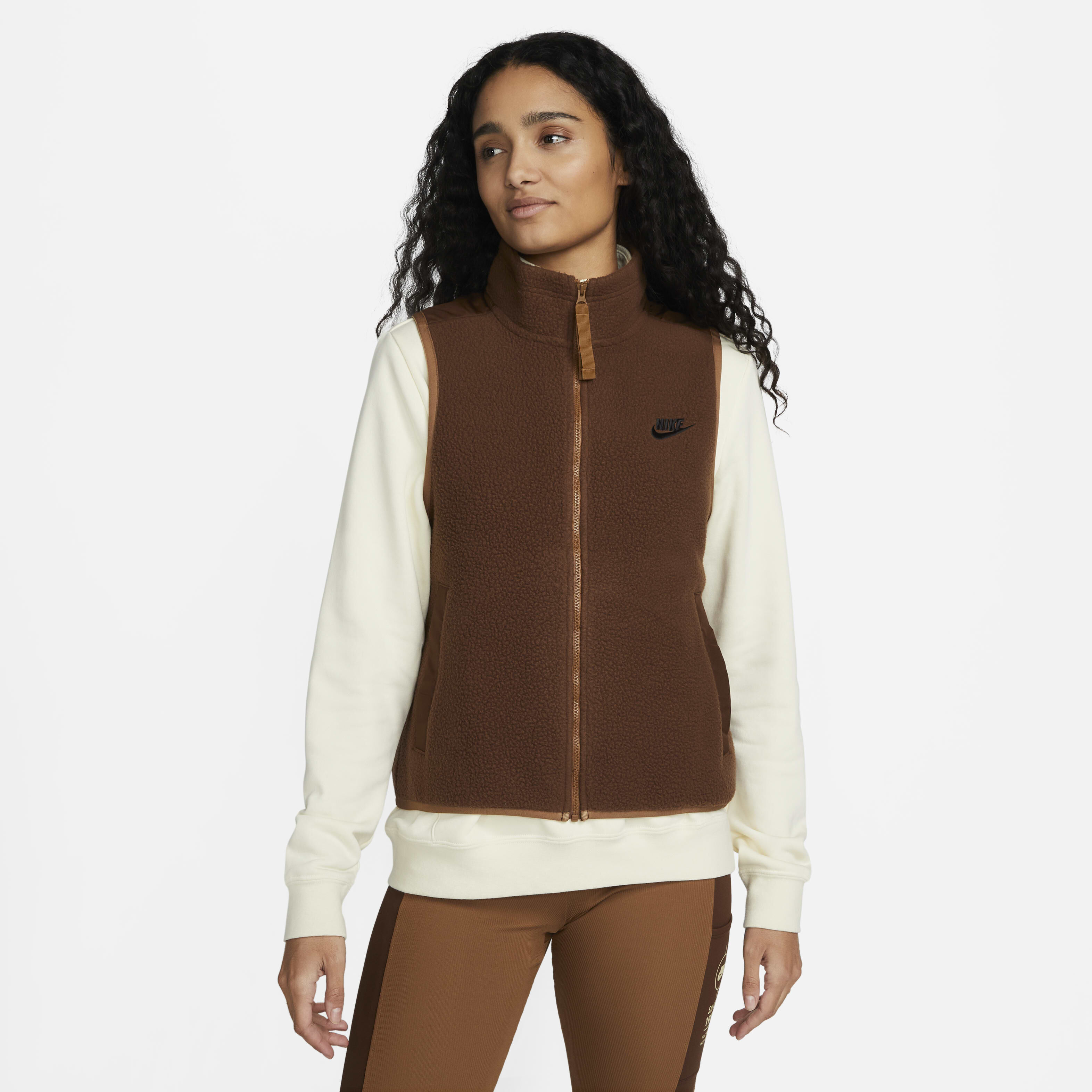 Buy Nike Sportswear Women s Sports Utility Gilet Cacao Wow Cacao Wow Ale Brown Nike UAE Official