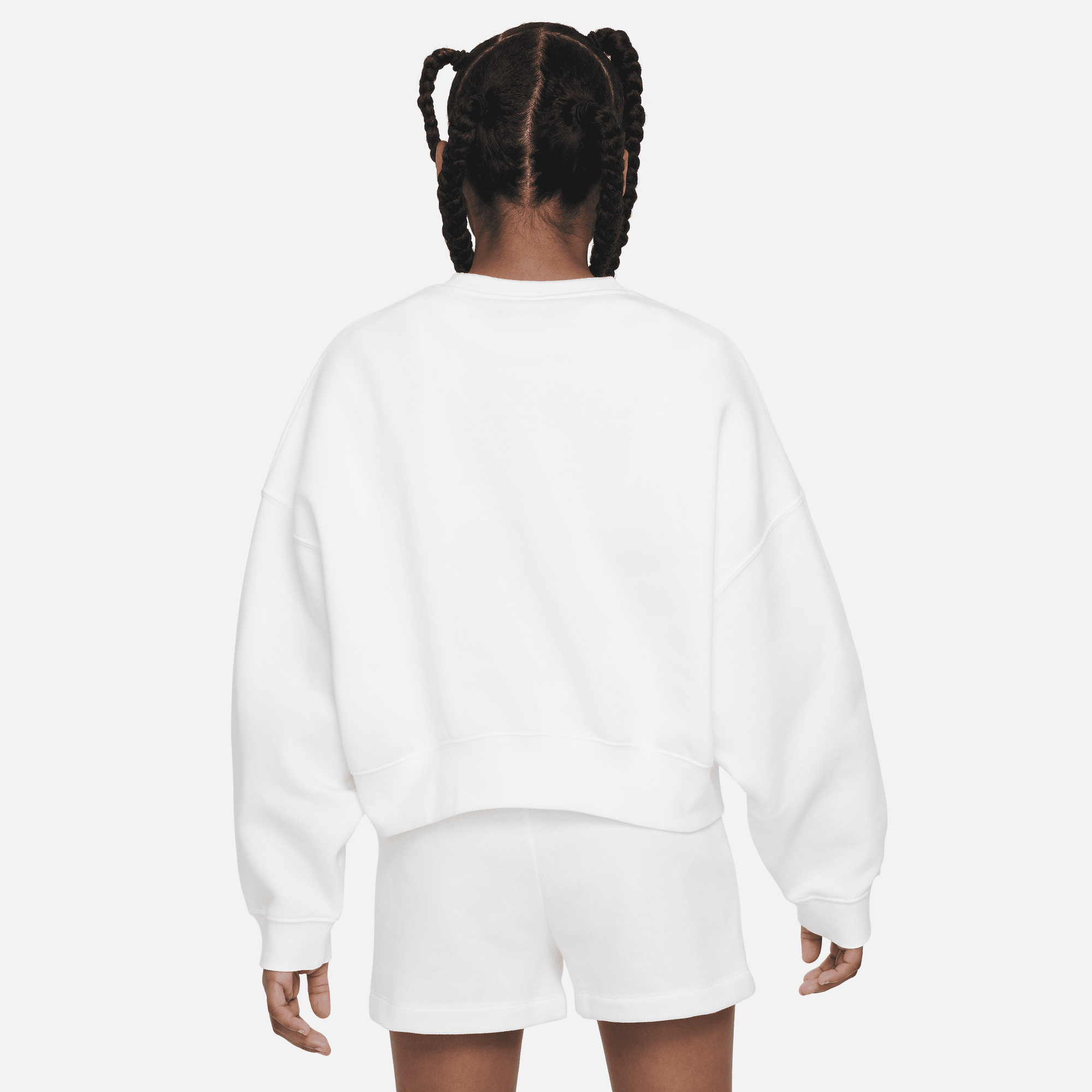 Shop Sportswear Older Kids' (Girls') Fleece Crew-Neck Sweatshirt | Nike UAE