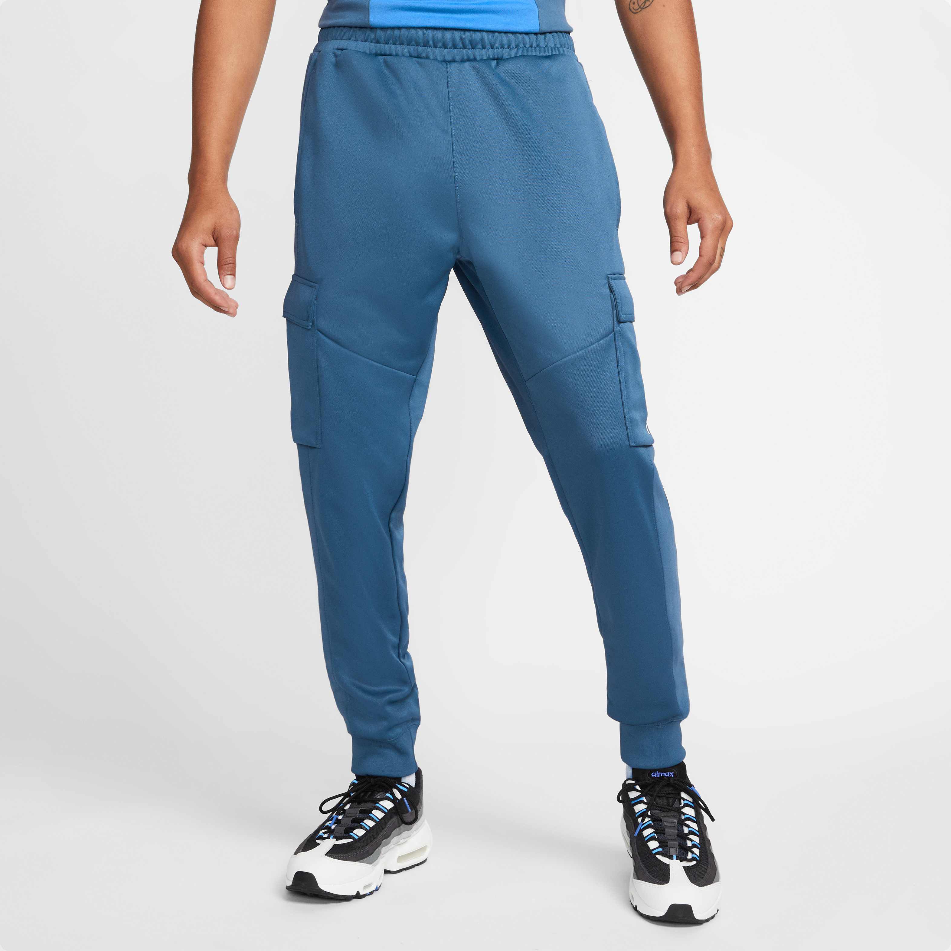 nike hybrid blue joggers