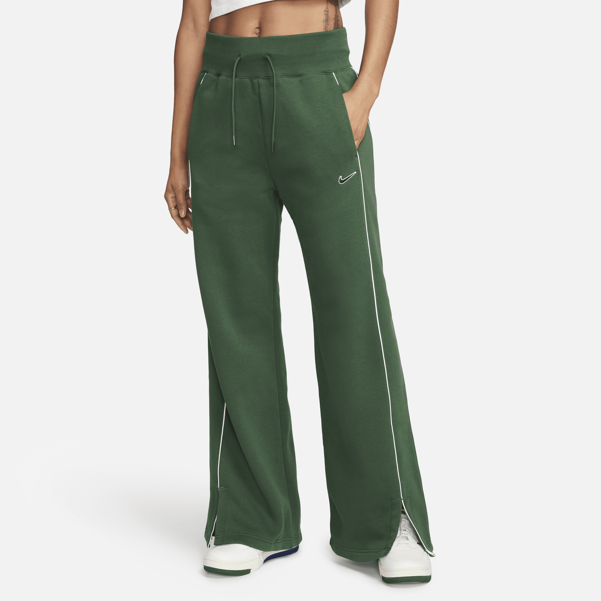 Shop Sportswear Phoenix Fleece Women s High Waisted Open Hem