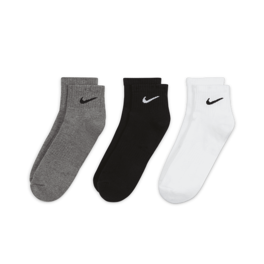 Shop Everyday Cushioned Training Ankle Socks (3 Pairs) | Nike UAE