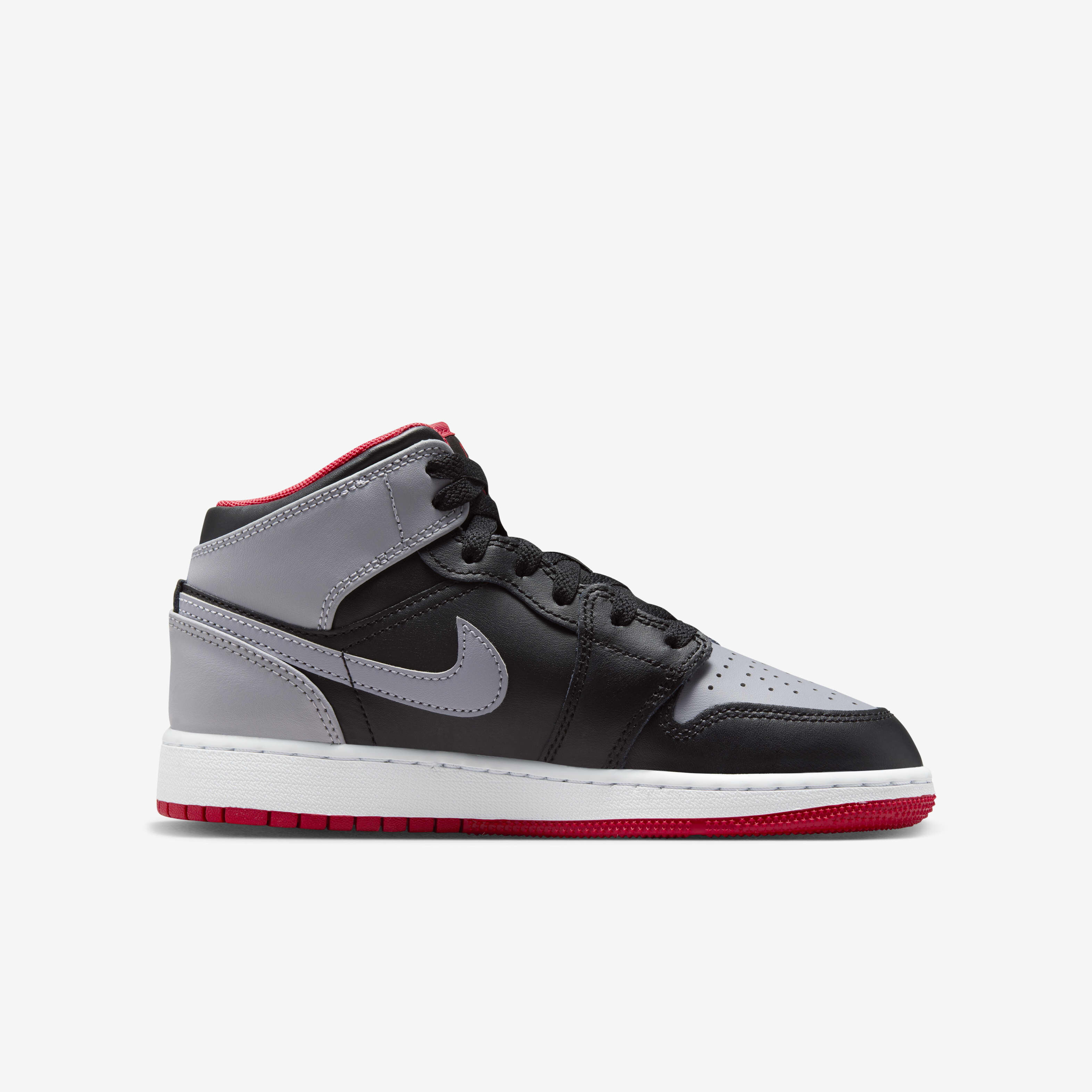 Jordan 1 mid gym red/black/white grade school boys' shoe new arrivals