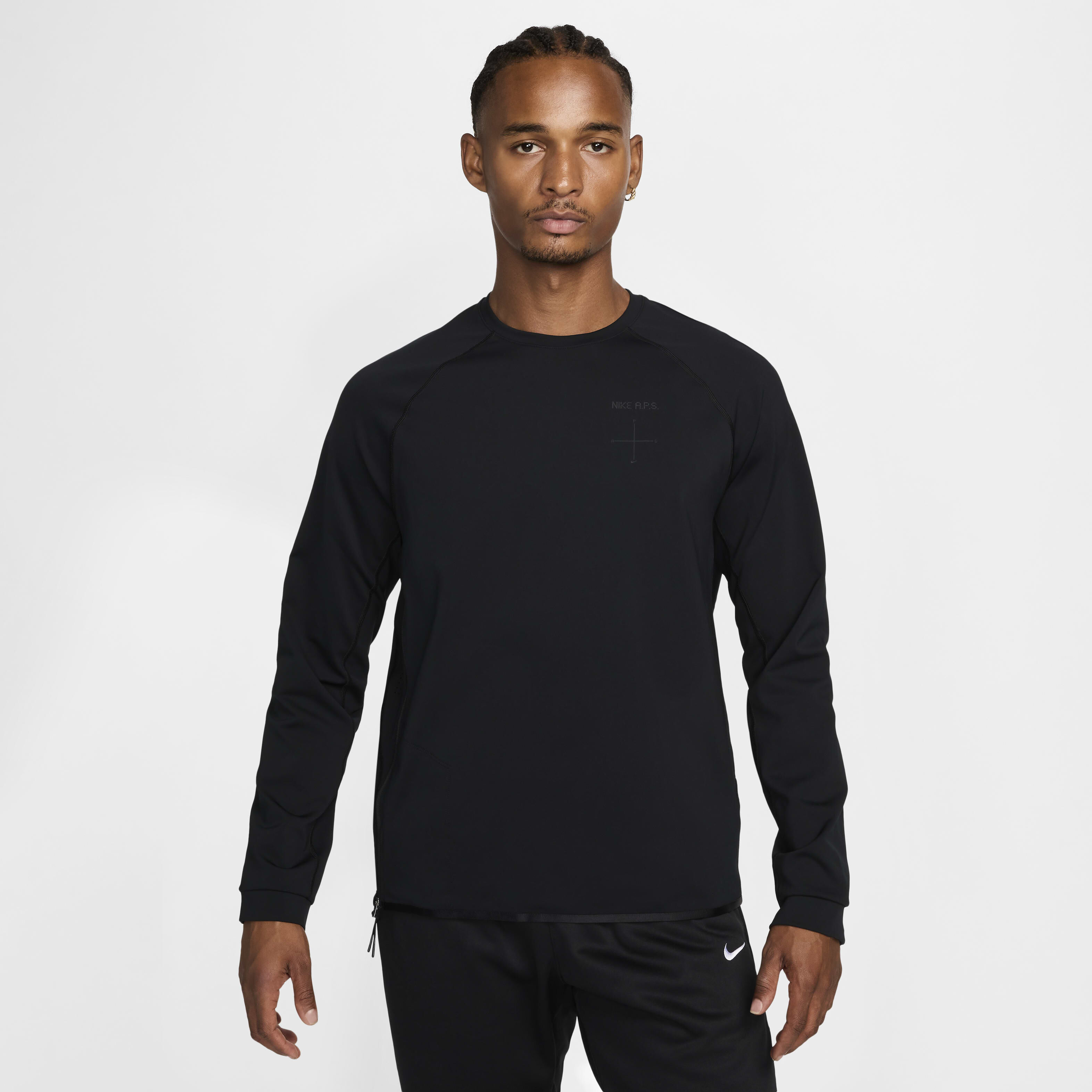 【海外限定】 DRI-FIT NIKE ADV 3XL ブラック 黒 トップ L/S REC AXIS APS XLサイズ以上