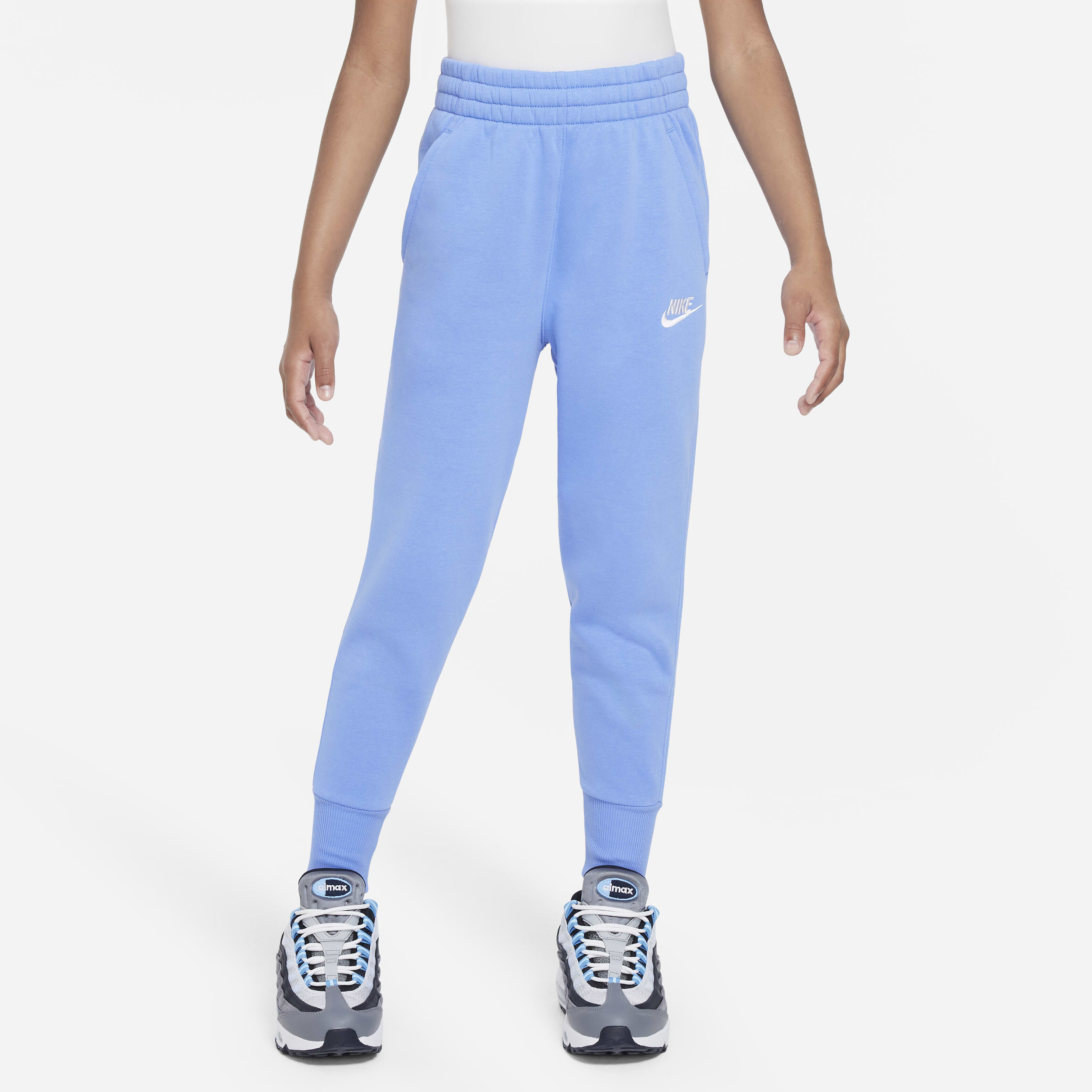 Buy Nike Sportswear Club Fleece Older Kids Girls High Waisted Fitted Trousers Nike UAE Official