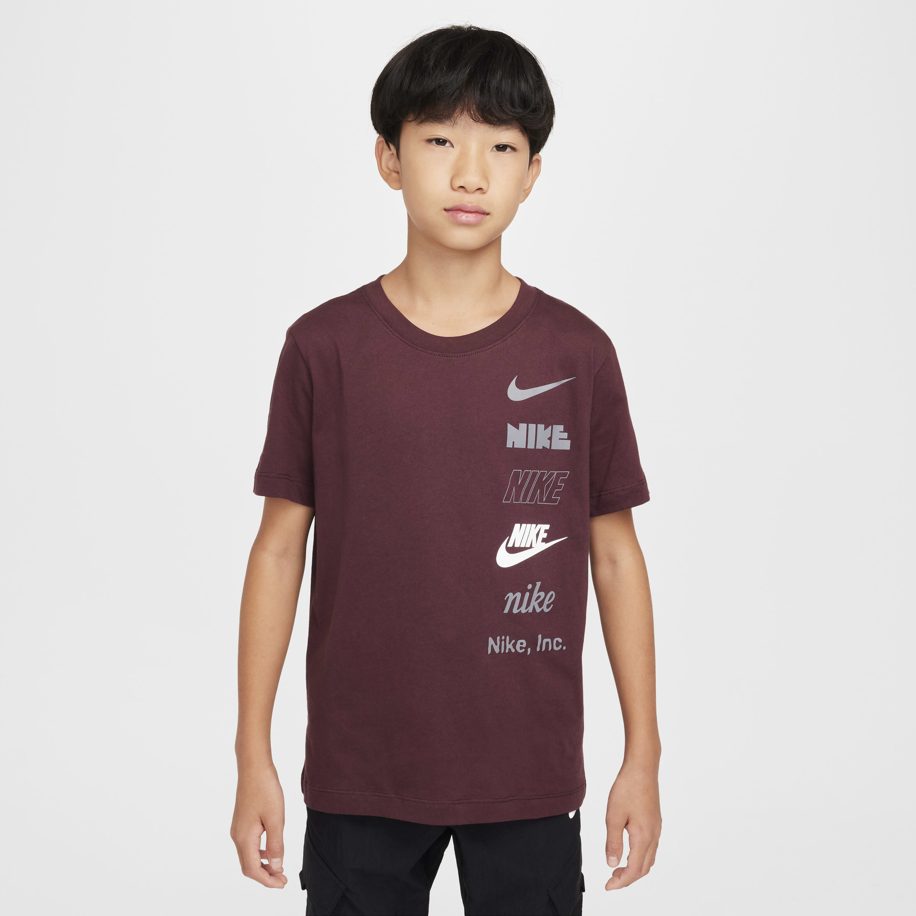 Buy Nike Sportswear Big Kids T Shirt Burgundy Crush Nike UAE Official
