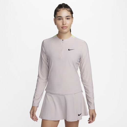 Clothing-Nike, NikeCourt Advantage, Women's Dri-FIT 1/4-Zip Tennis Mid Layer