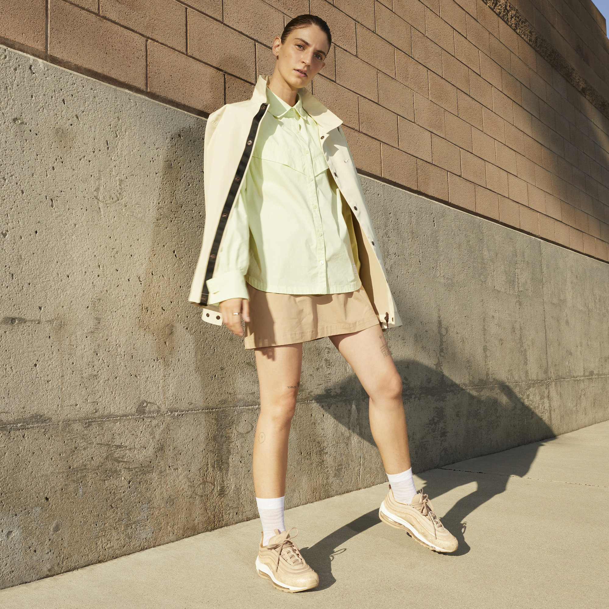 Jordan 11 neutral outlet olive on feet