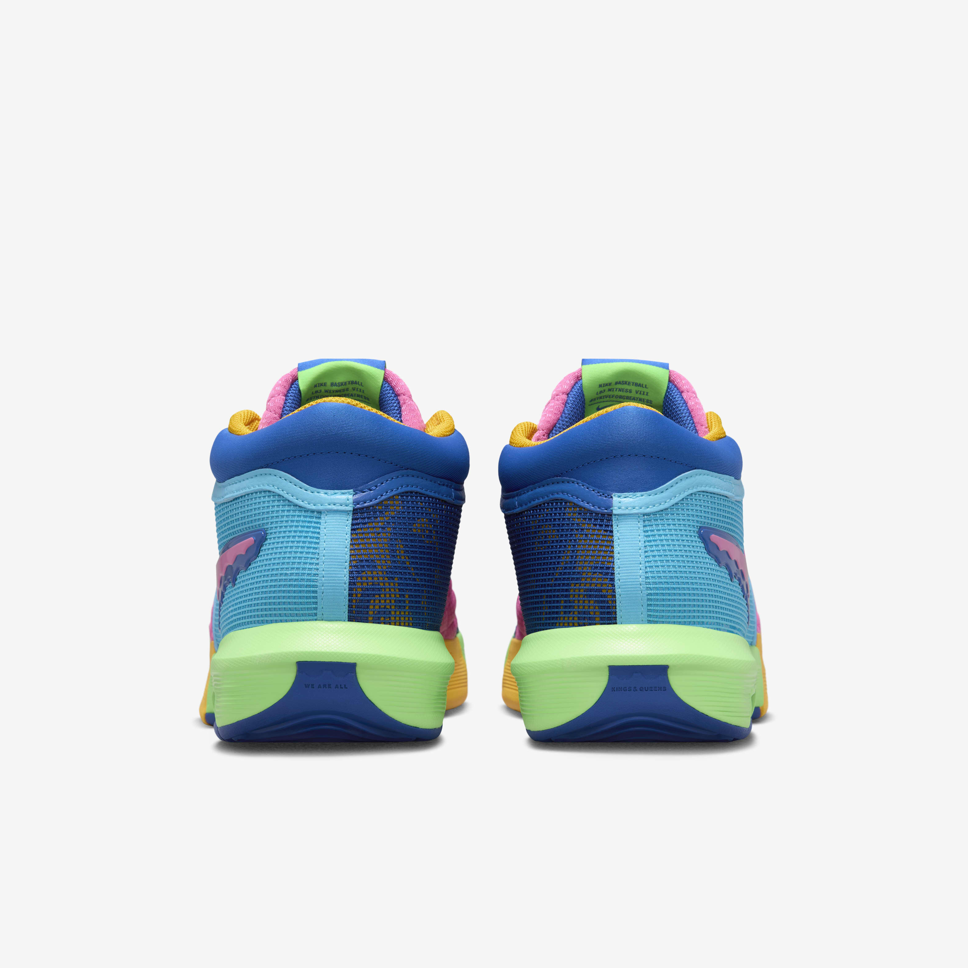 Neon blue basketball shoes hot sale